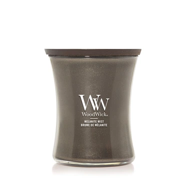 WW Melanite Mist Medium Candle - Gunmetal, Woodwick, tuincentrumoutlet.com