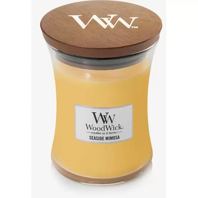 Woodwick Seaside Mimosa Medium Candle www.tuincentrumoutlet.com