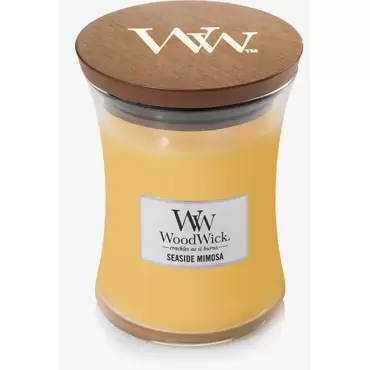 Woodwick Seaside Mimosa Medium Candle www.tuincentrumoutlet.com