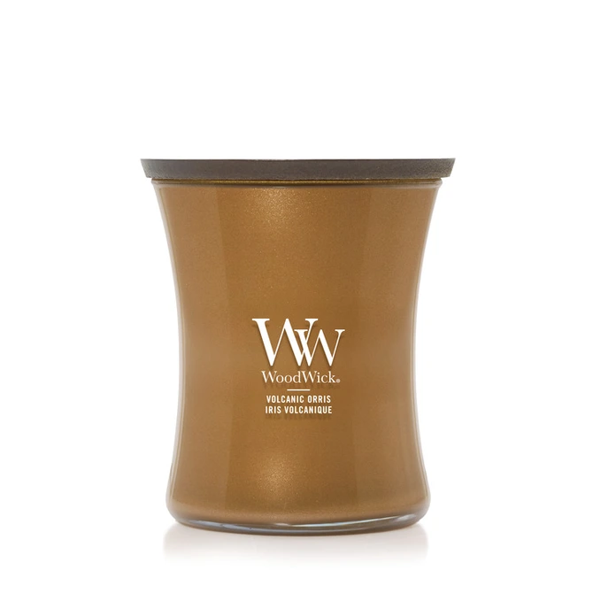WW Volcanic Orris Medium Candle - Copper, Woodwick, tuincentrumoutlet.com