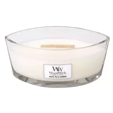 WW White Tea & Jasmine Ellipse Candle, WoodWick, www.tuincentrumoutlet.com