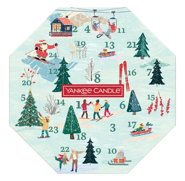 YC Apres Ski Collection Advent Calender Wreath, Yankee Candle, tuincentrumoutlet.com