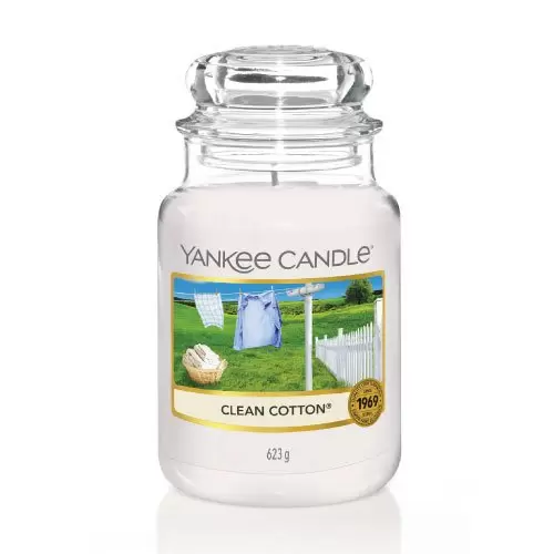 YC Clean Cotton Large Jar, Yankee Candle, Tuincentrumoutlet