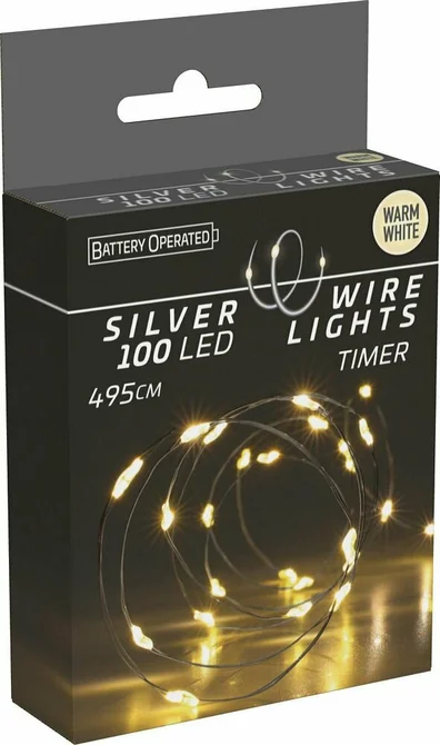ZILVERDRAAD VERLICHTING 100 LED, koopman, tuincentrumoutlet.com