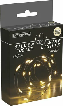 ZILVERDRAAD VERLICHTING 100 LED, koopman, tuincentrumoutlet.com