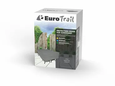 Zitgroephoes ca 195x160x100cm grijs verpakking, Eurotrail, tuincentrumoutlet