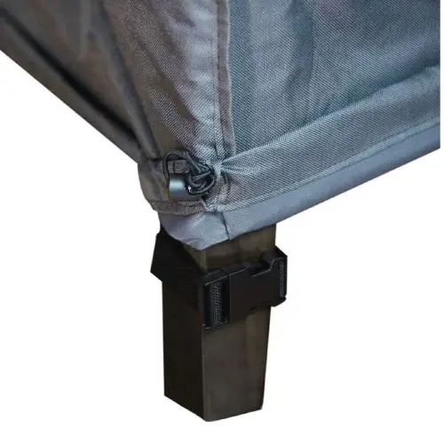 Zitgroephoes cantonic d260h100cm grijs detail, Eurotrail hoezen, tuincentrumoutlet.com