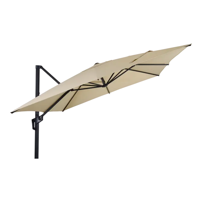Zweefparasol libra ecru l2.5h2.5m kantelbaar, Lesli Living, tuincentrumoutlet