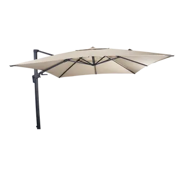 Zweefparasol VirgoFlex ecru 3x3mtr, Lesli Living, tuincentrumoutlet.com