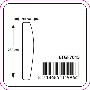 Zweefparasolhoes xl ca 280x90cm grs afmetingen, Eurotrail, tuincentrumoutlet